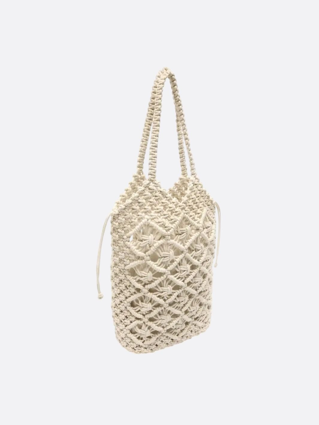 sac en macramé avec anse