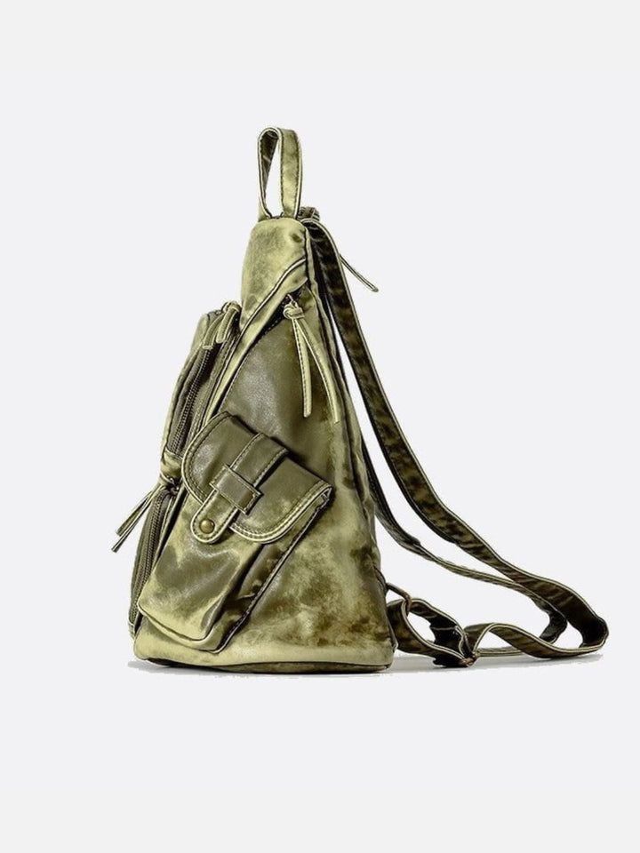 Mochila de cuero suave
