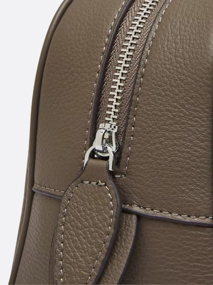 Bolso de bolos de piel