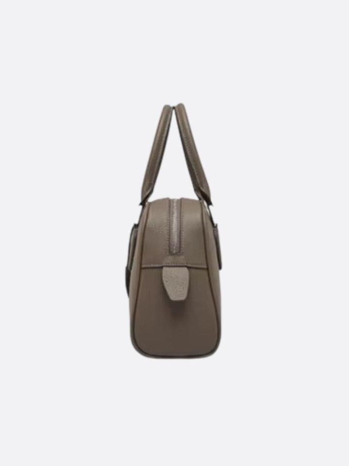 Bolso de bolos de piel