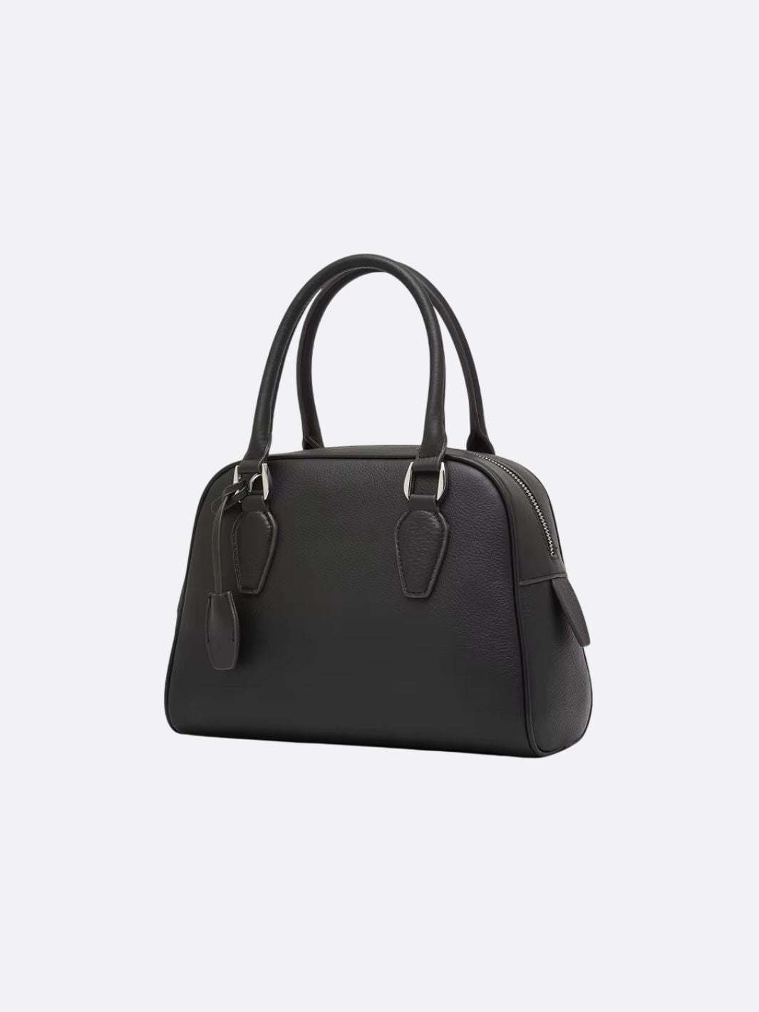 sac à main bowling cuir noir