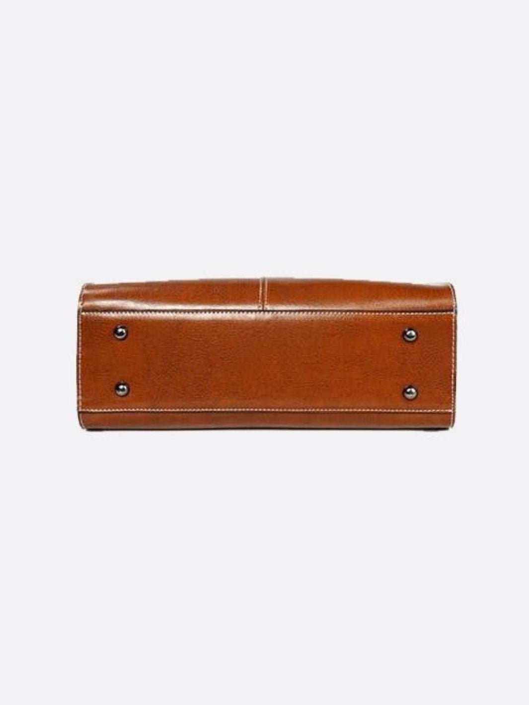 Bolso tote de cuero vintage