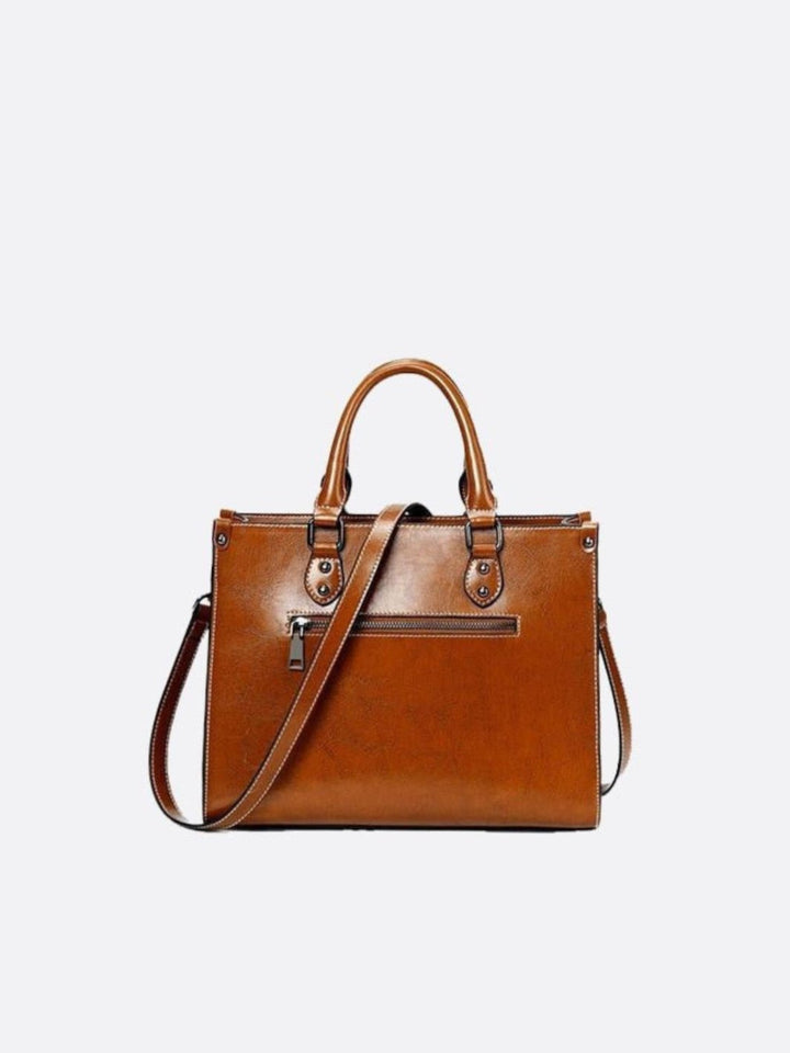 Bolso de mano de cuero vintage<br> Galvani