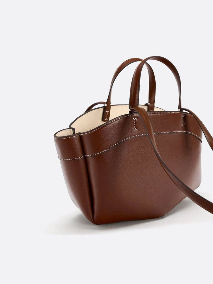 Bolso tote de piel
