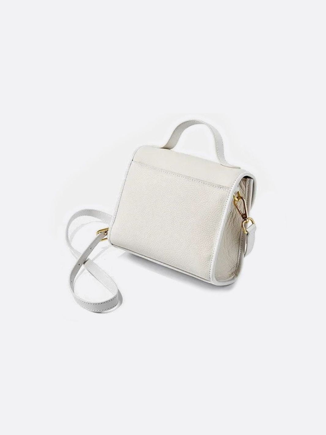 Bolso de piel cuadrado 