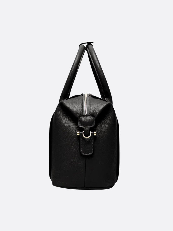 Bolso bowling de piel