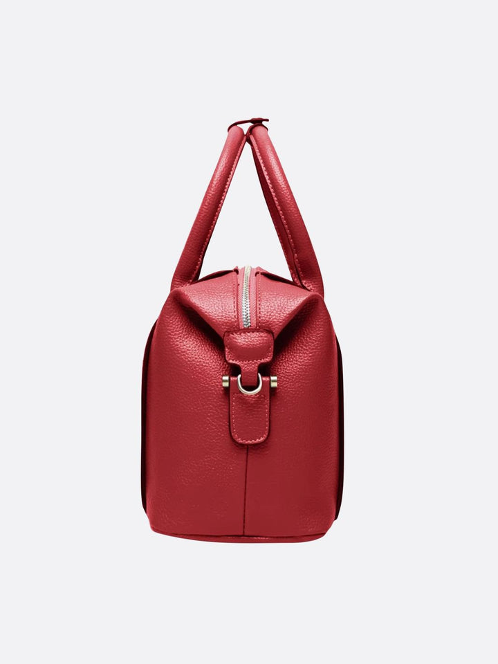 Bolso bowling de piel