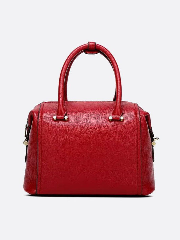 Bolso bowling de piel