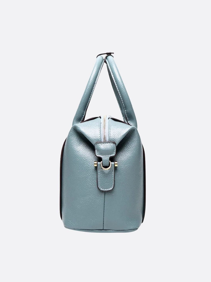 Bolso bowling de piel