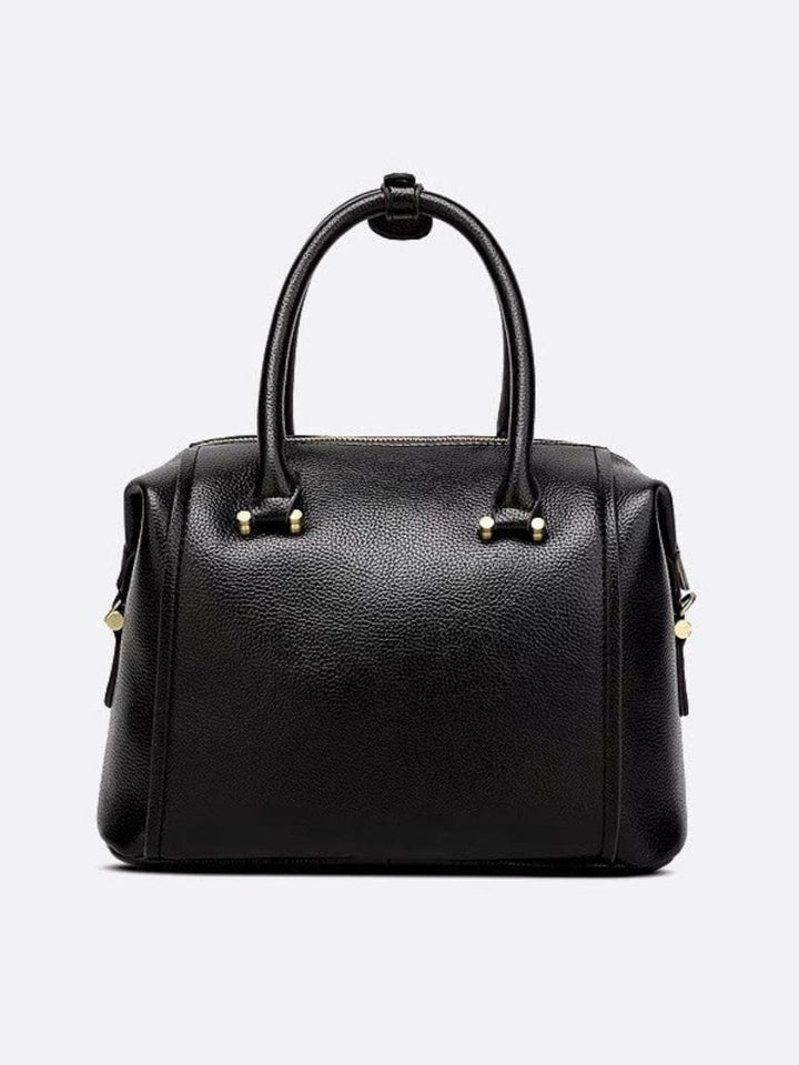 Bolso bowling de piel