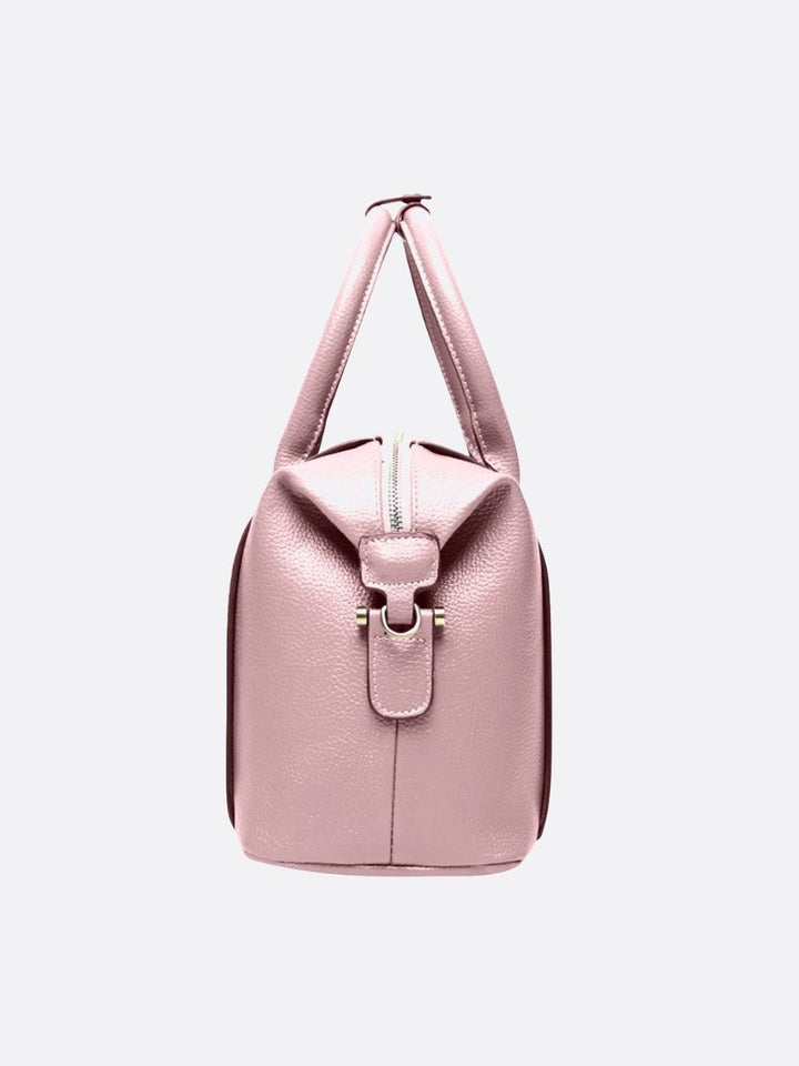 Bolso bowling de piel