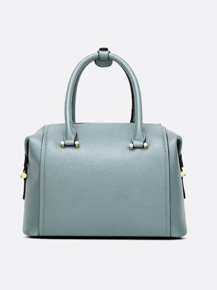 Bolso bowling de piel