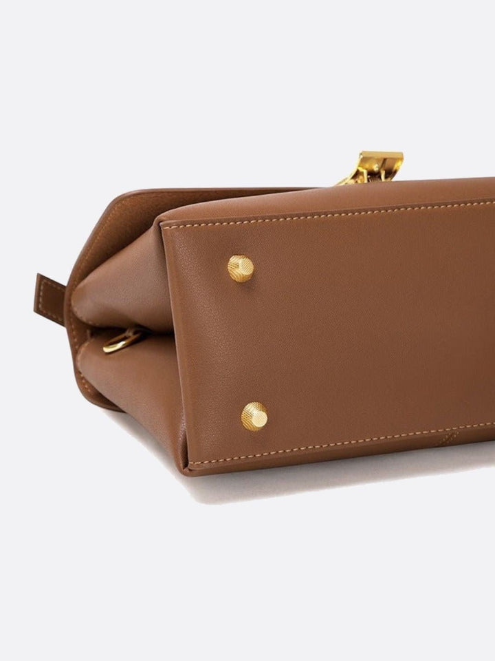Bolso trapecio de piel 
