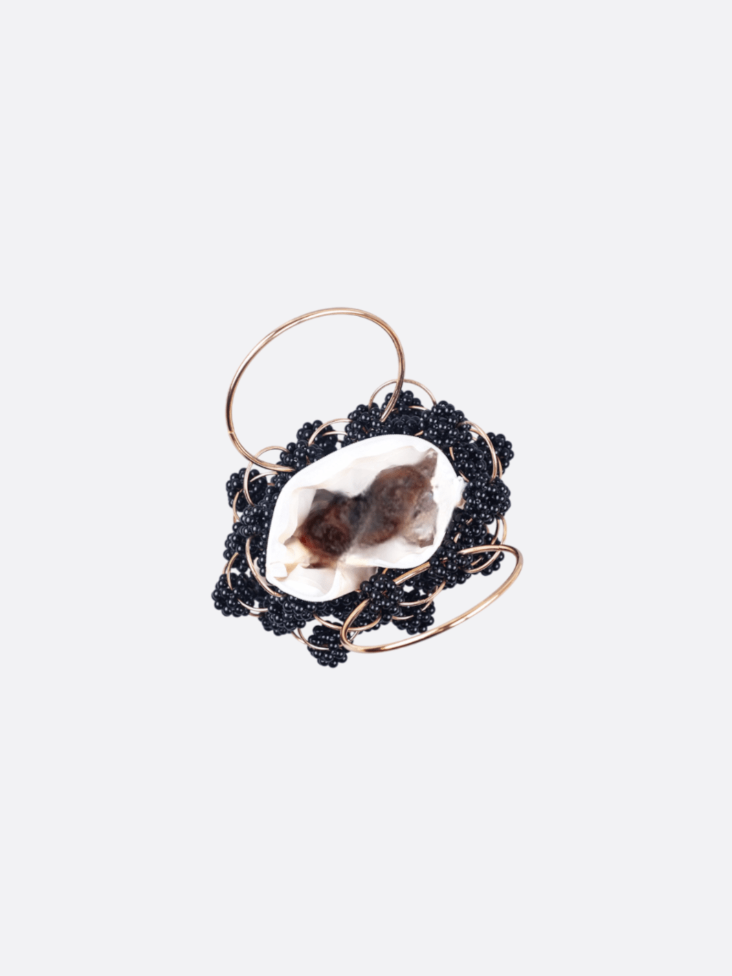Bolso de noche con perla negra<br>Ónyx