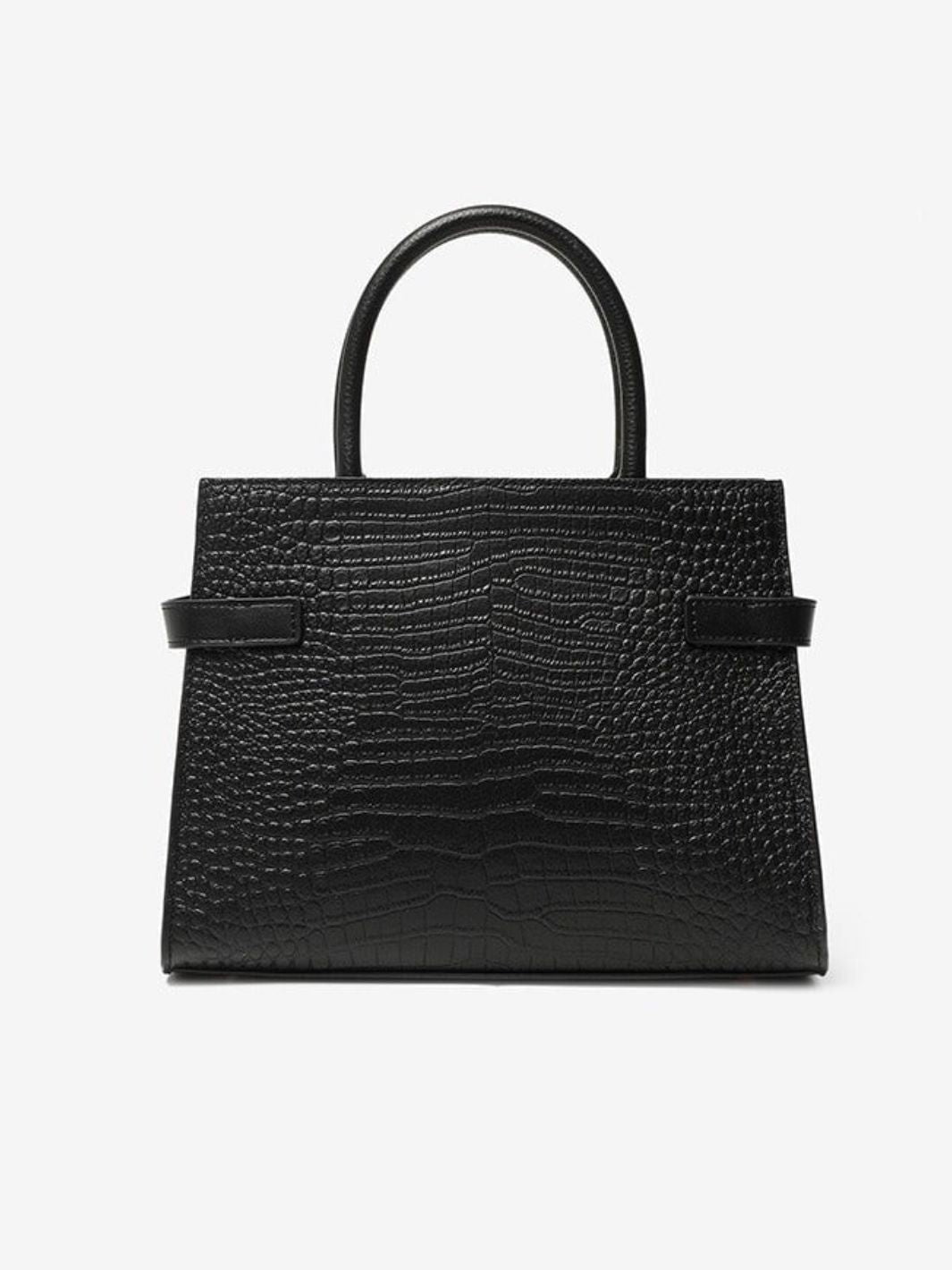 Bolso trapecio de cocodrilo