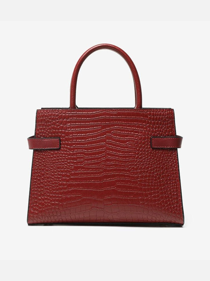 Bolso trapecio de cocodrilo