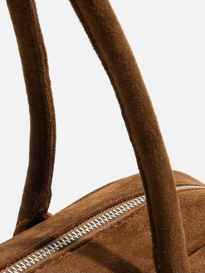 Bolso baguette de ante