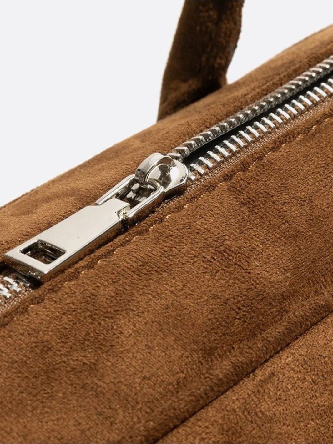 Bolso baguette de ante
