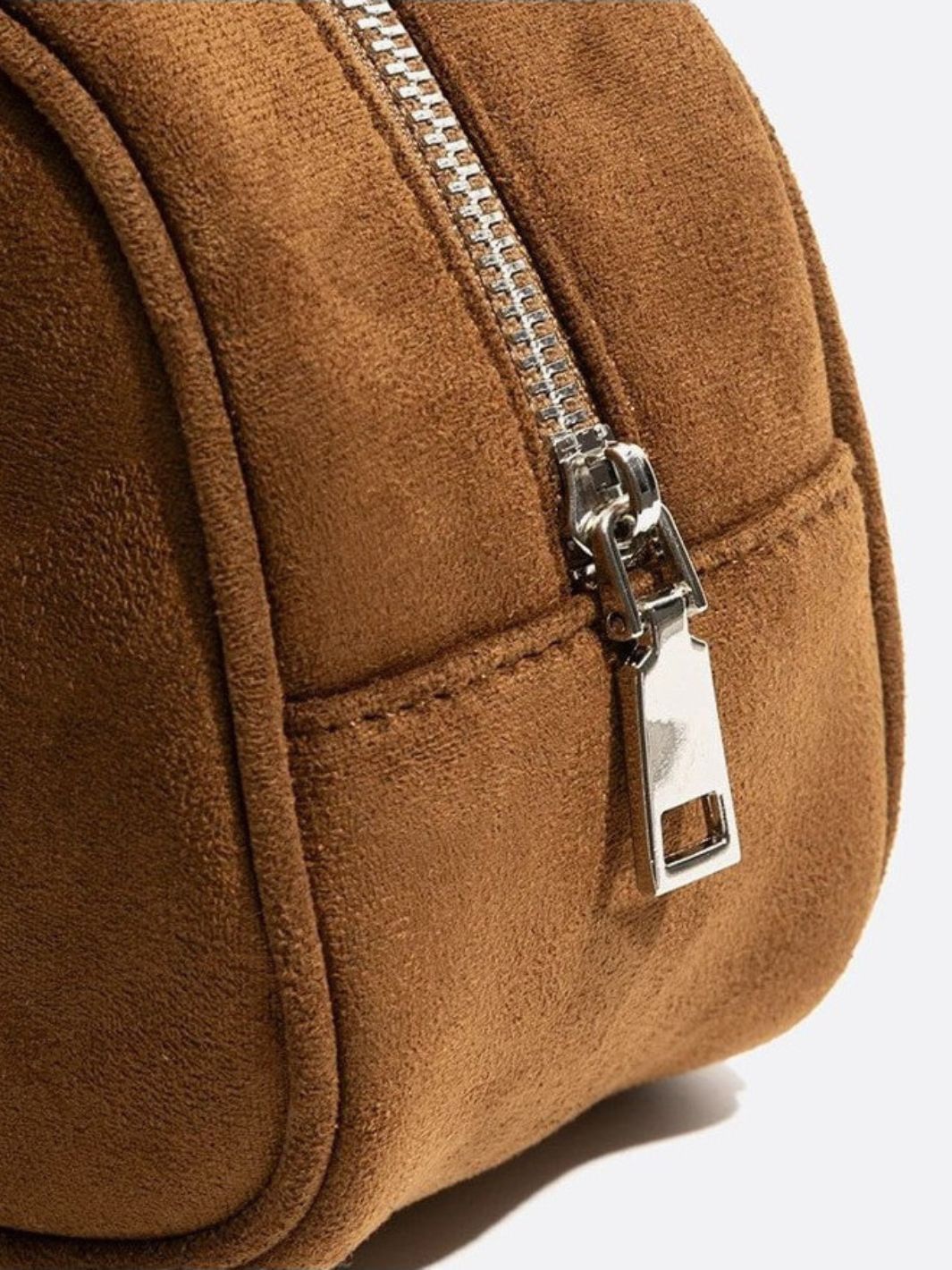 Bolso baguette de ante