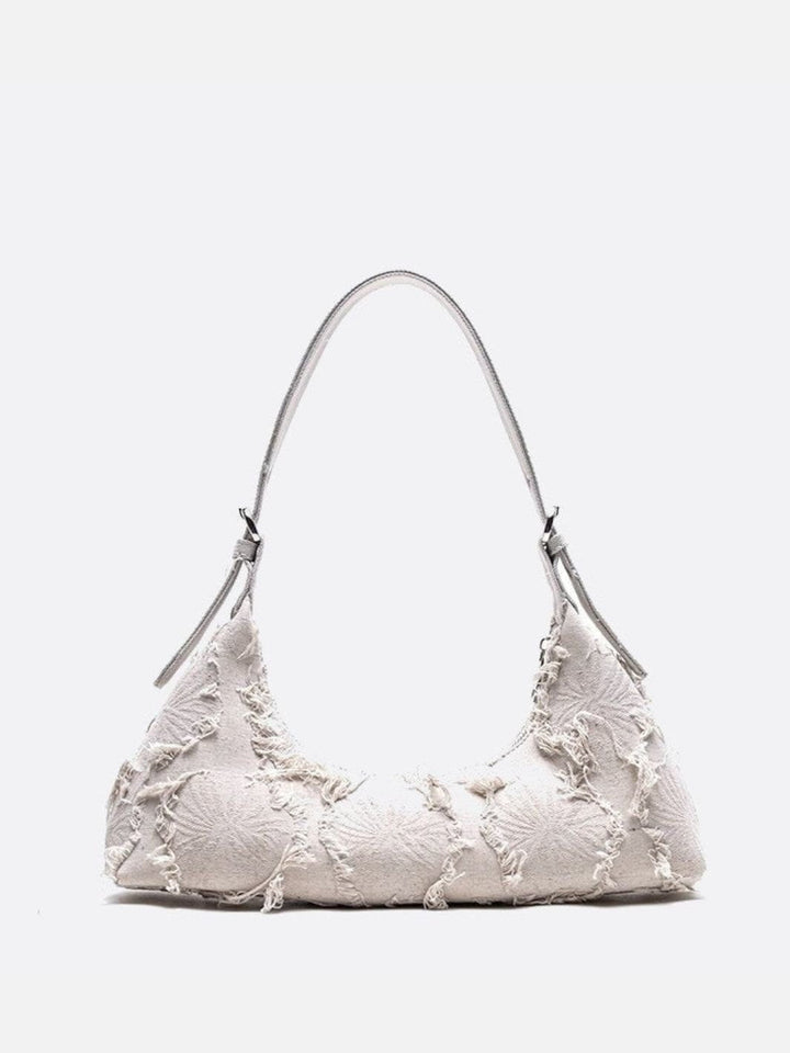 Sac baguette toile blanc