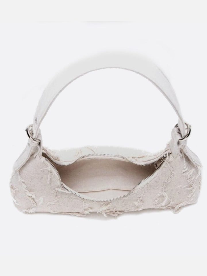 Bolso baguette de lona
