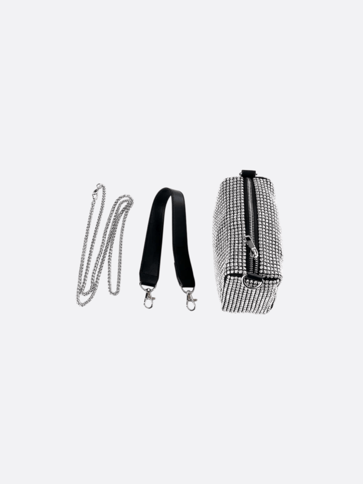 Bolso de hombro con diamantes de imitación<br>Aurore