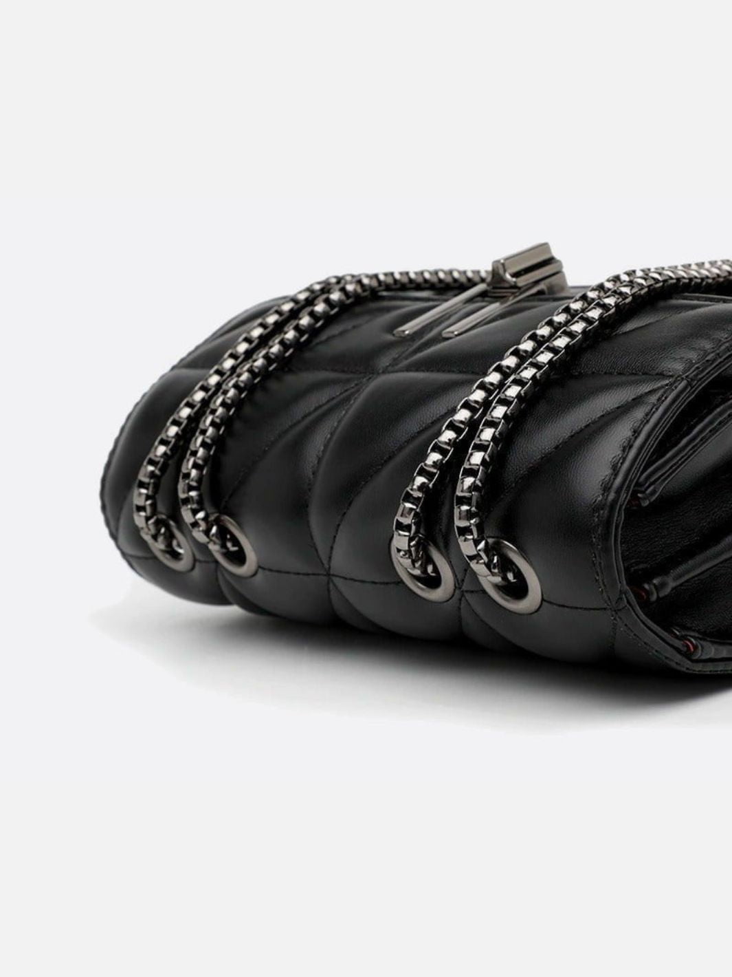 Bolso bandolera de piel acolchado<br>Riviera
