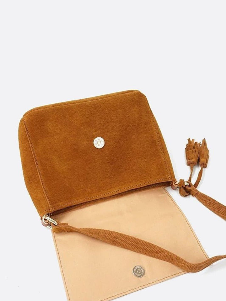 Bolso bandolera de ante