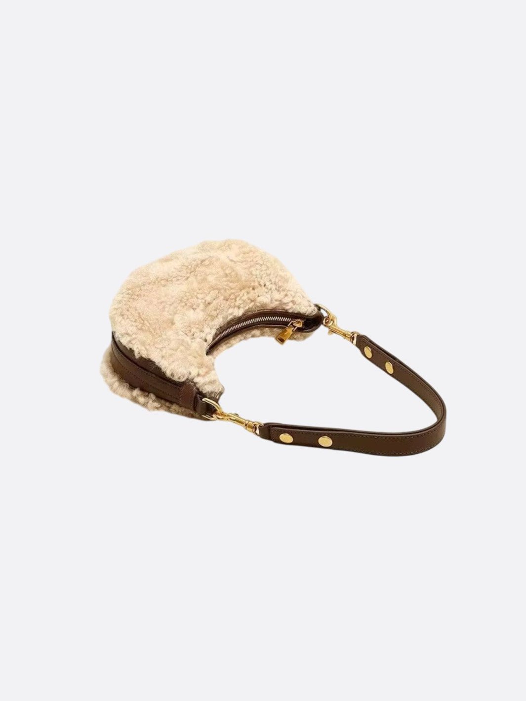 sac cuir moumoute
