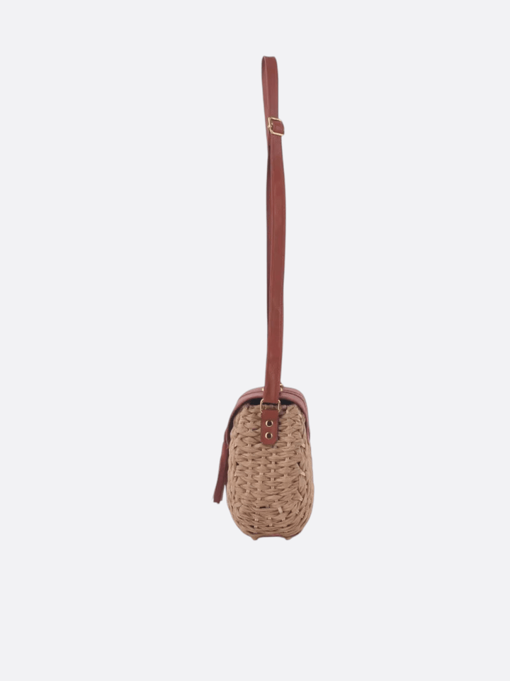 Bolso de paja tipo cartera<br> Riva