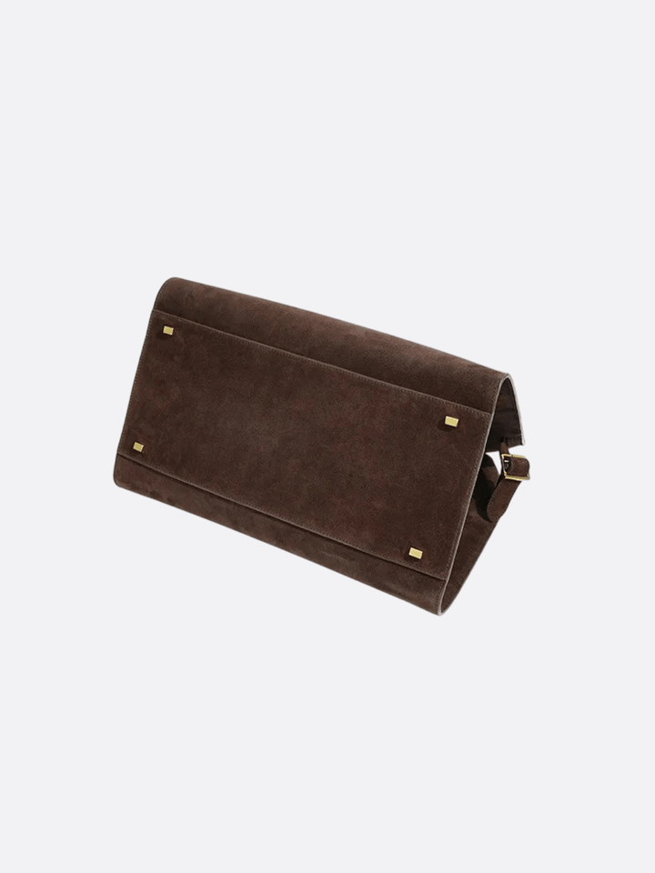 Bolso bowling de ante