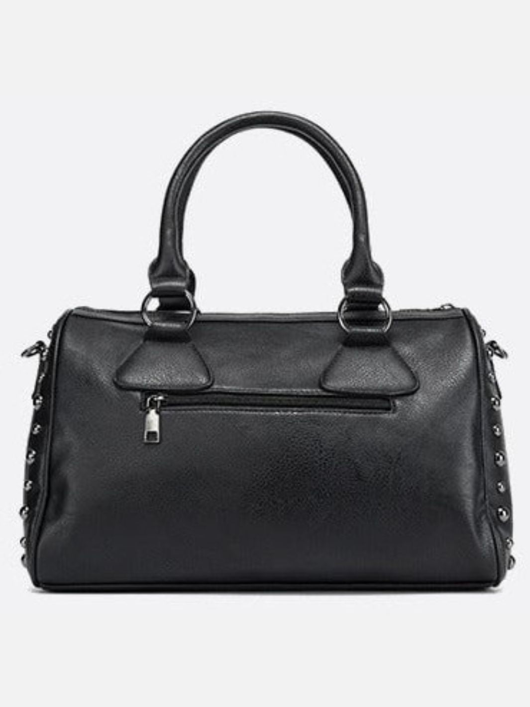 Bolso bowling negro con tachuelas