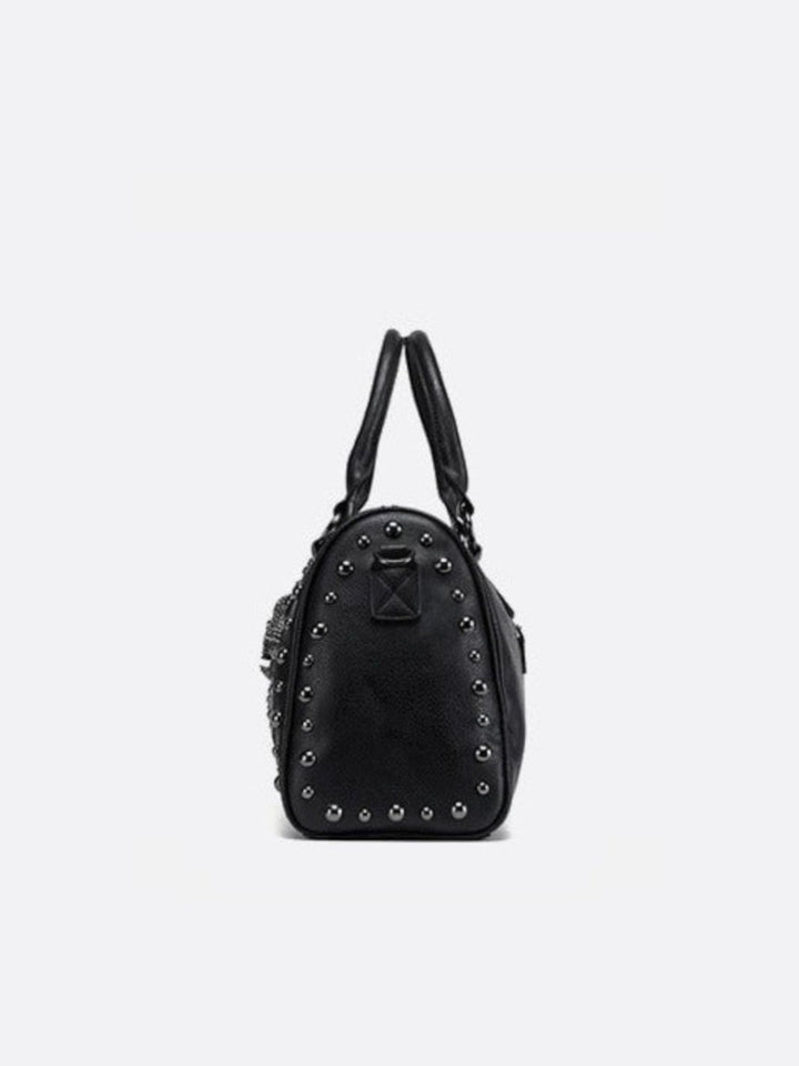 Bolso de bolos con tachuelas negras<br>Valmor