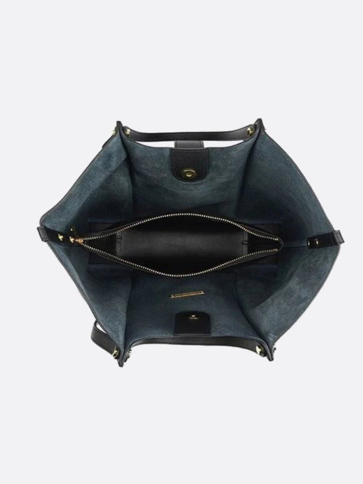 Bolso tote de piel con bolsillo extraíble
