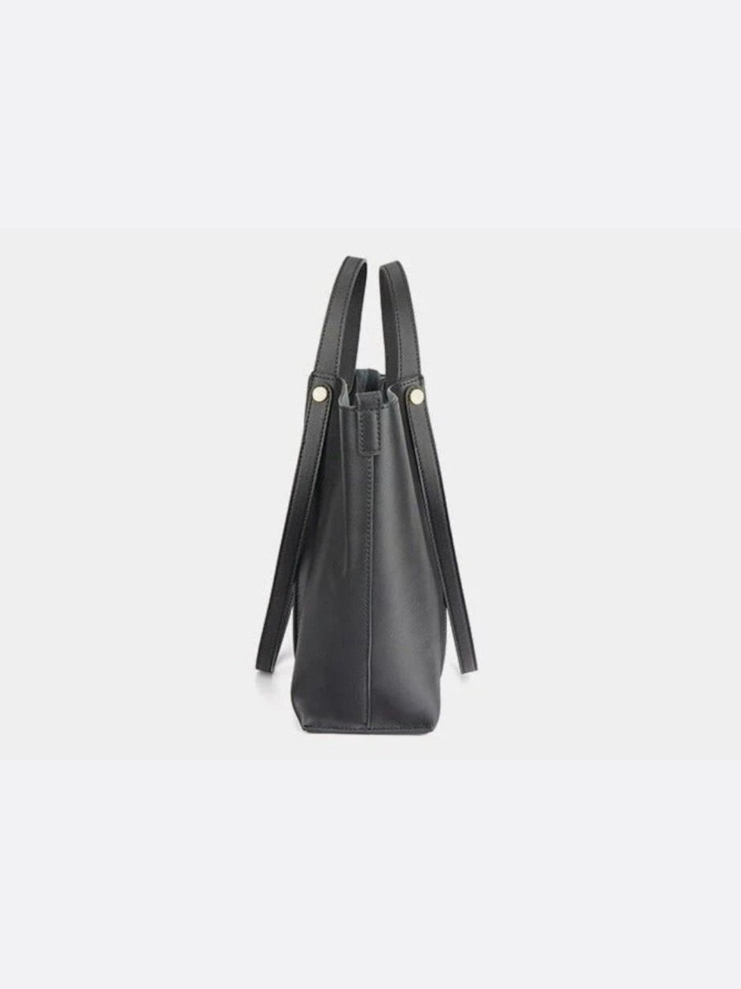 Bolso tote de piel con bolsillo extraíble