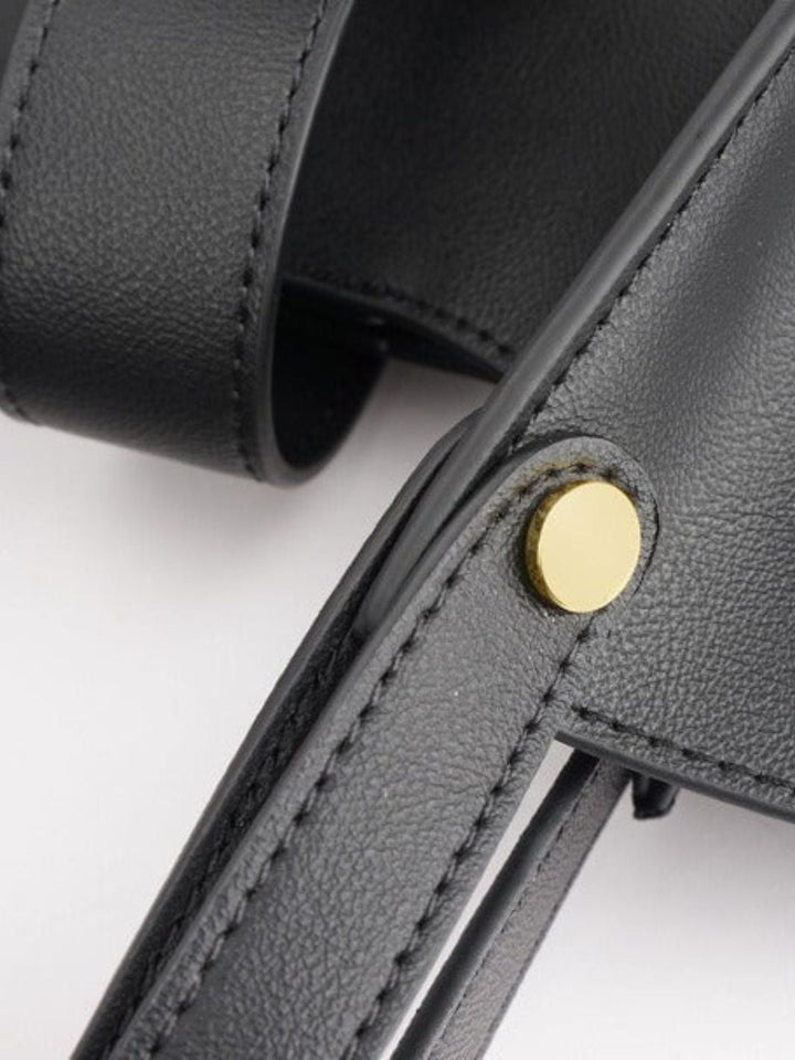 Bolso tote de piel con bolsillo extraíble