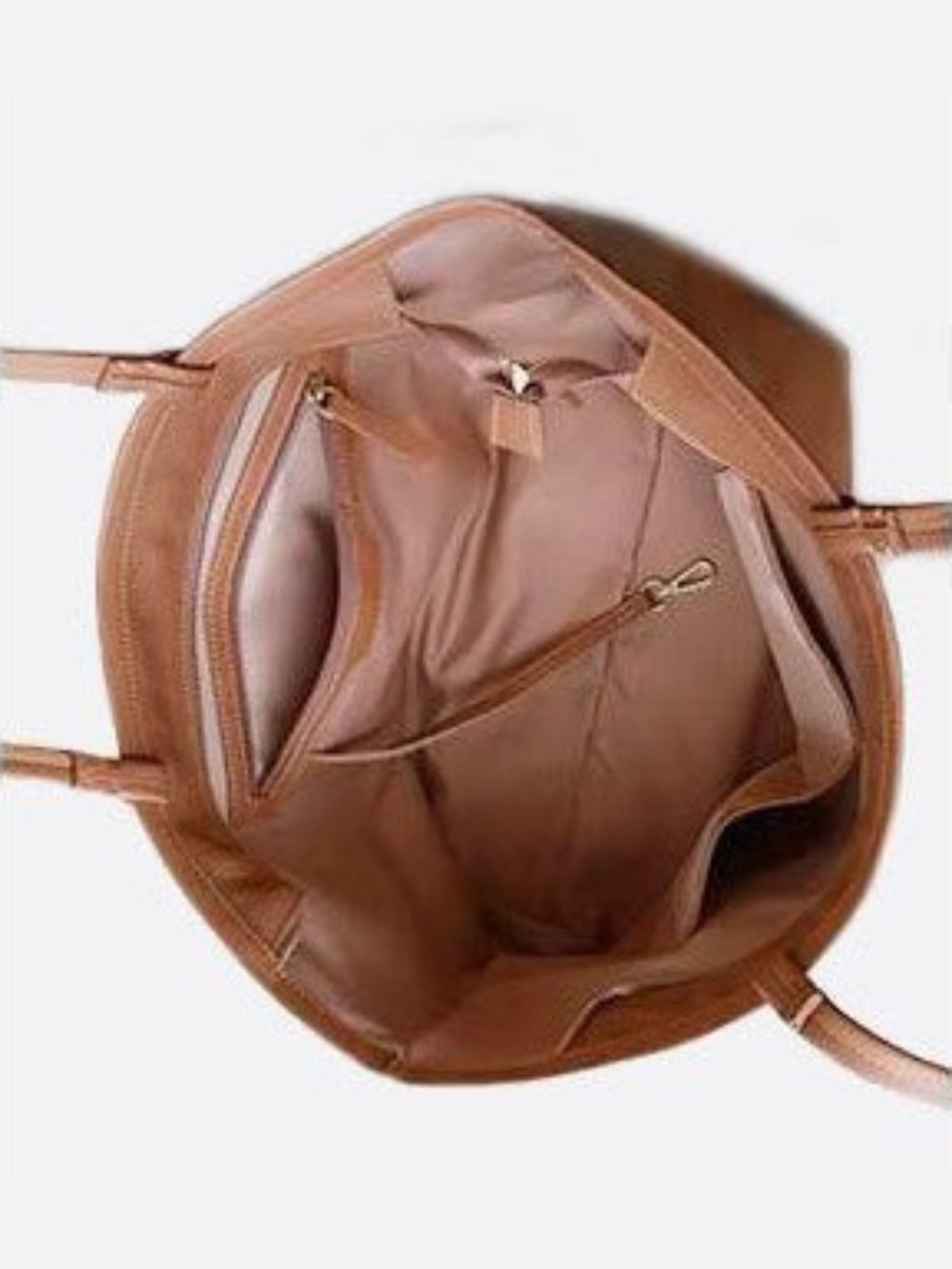 Bolso de mano de piel con cremallera<br> Madral