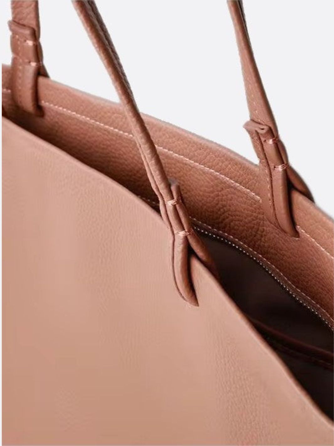 Bolso de mano de piel con cremallera<br> Madral