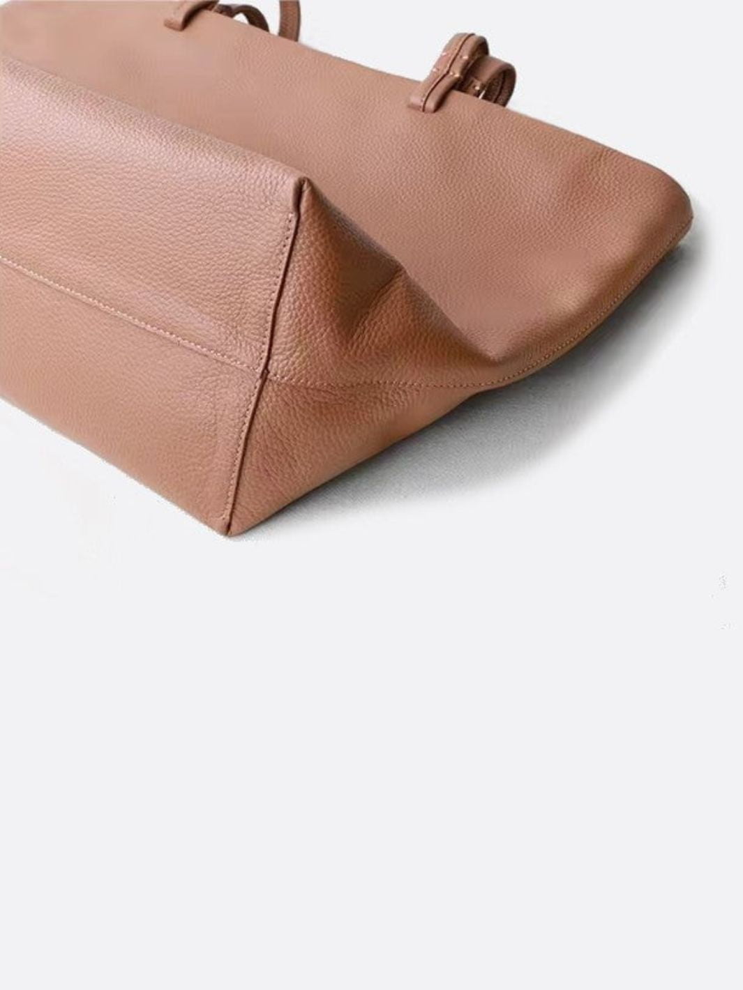 Bolso de mano de piel con cremallera<br> Madral
