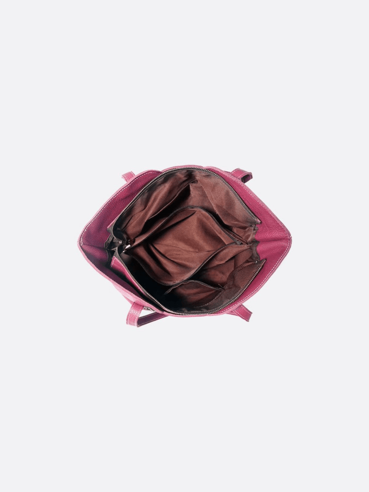Bolso tote de piel granulada<br> Sonora