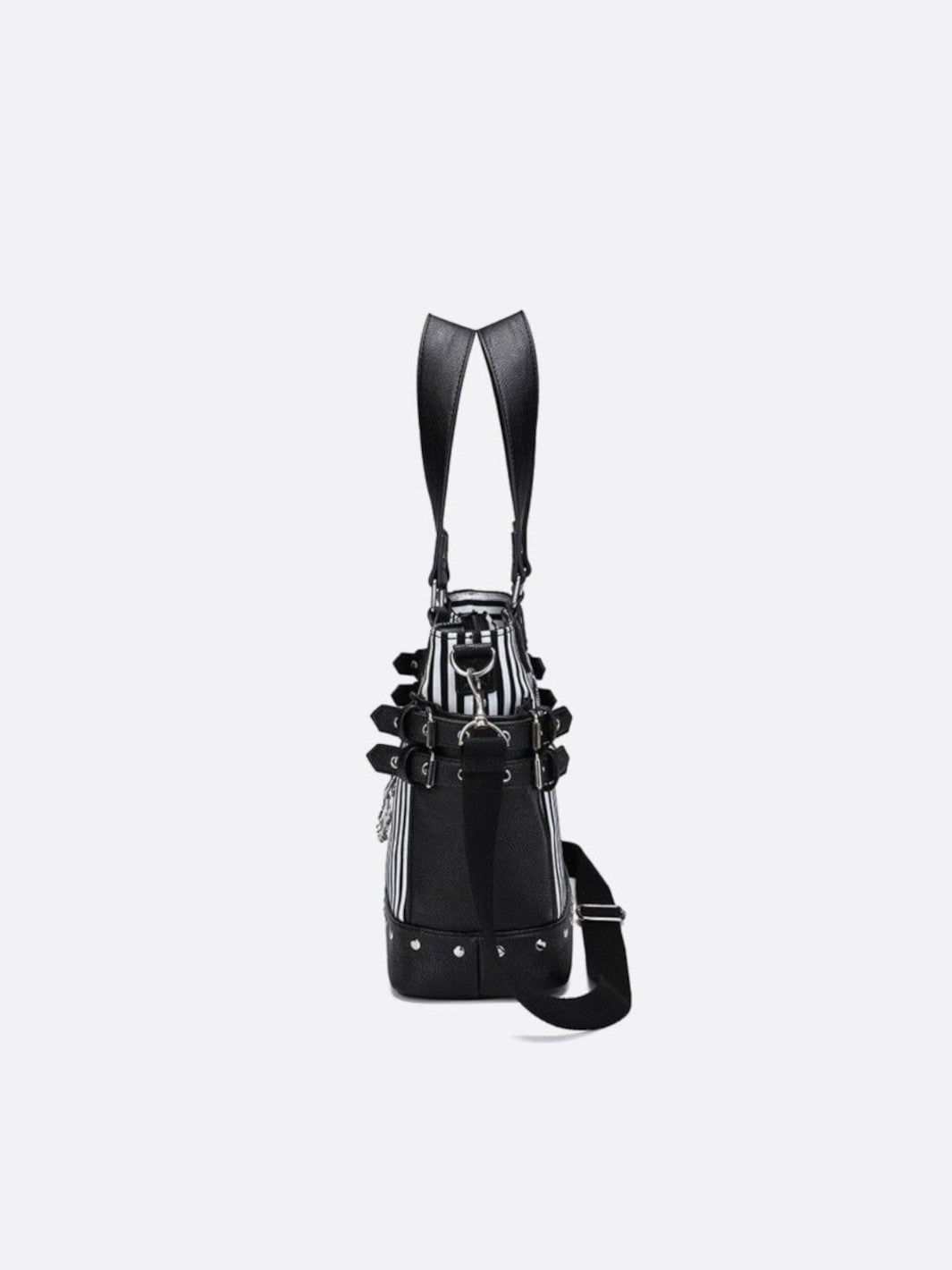 Bolso de mano en blanco y negro<br> Marvello