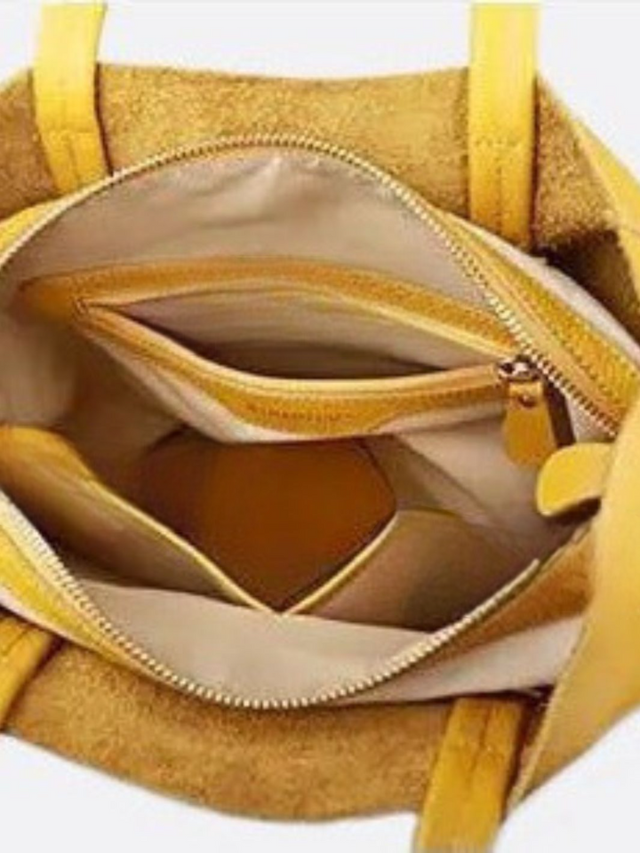 Bolso tote de cuero vertical<br> Silvano