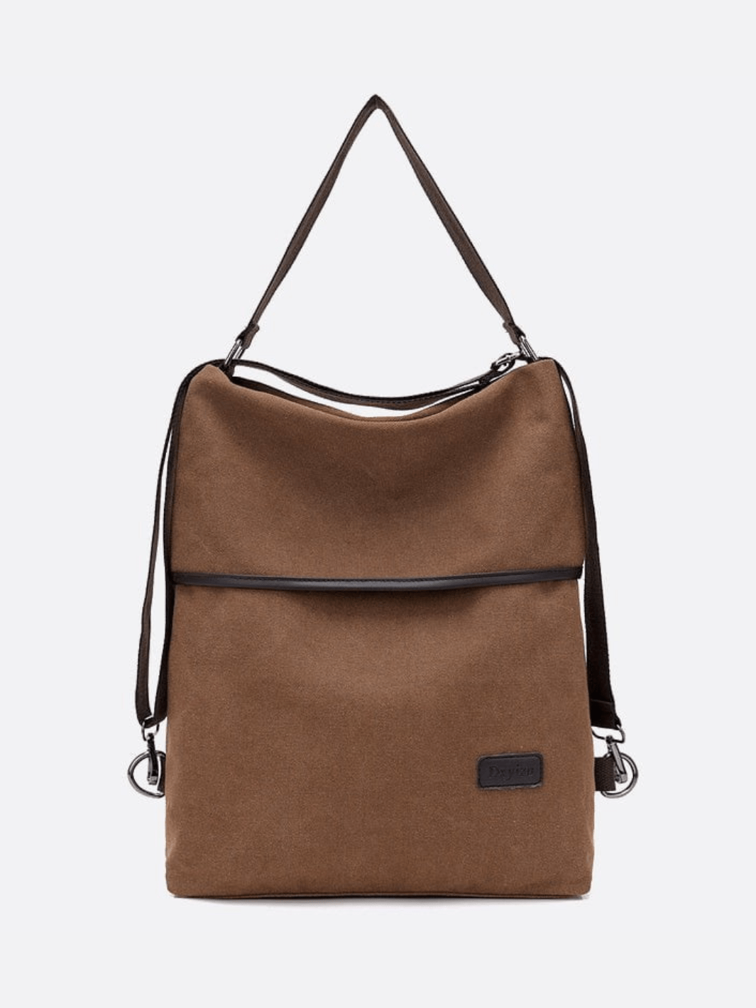 Sac convertible sac à dos marron