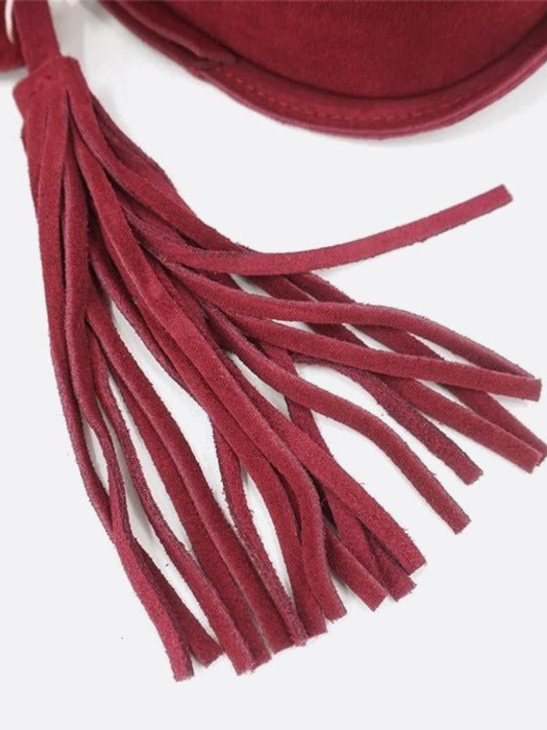 Bolso de ante rojo