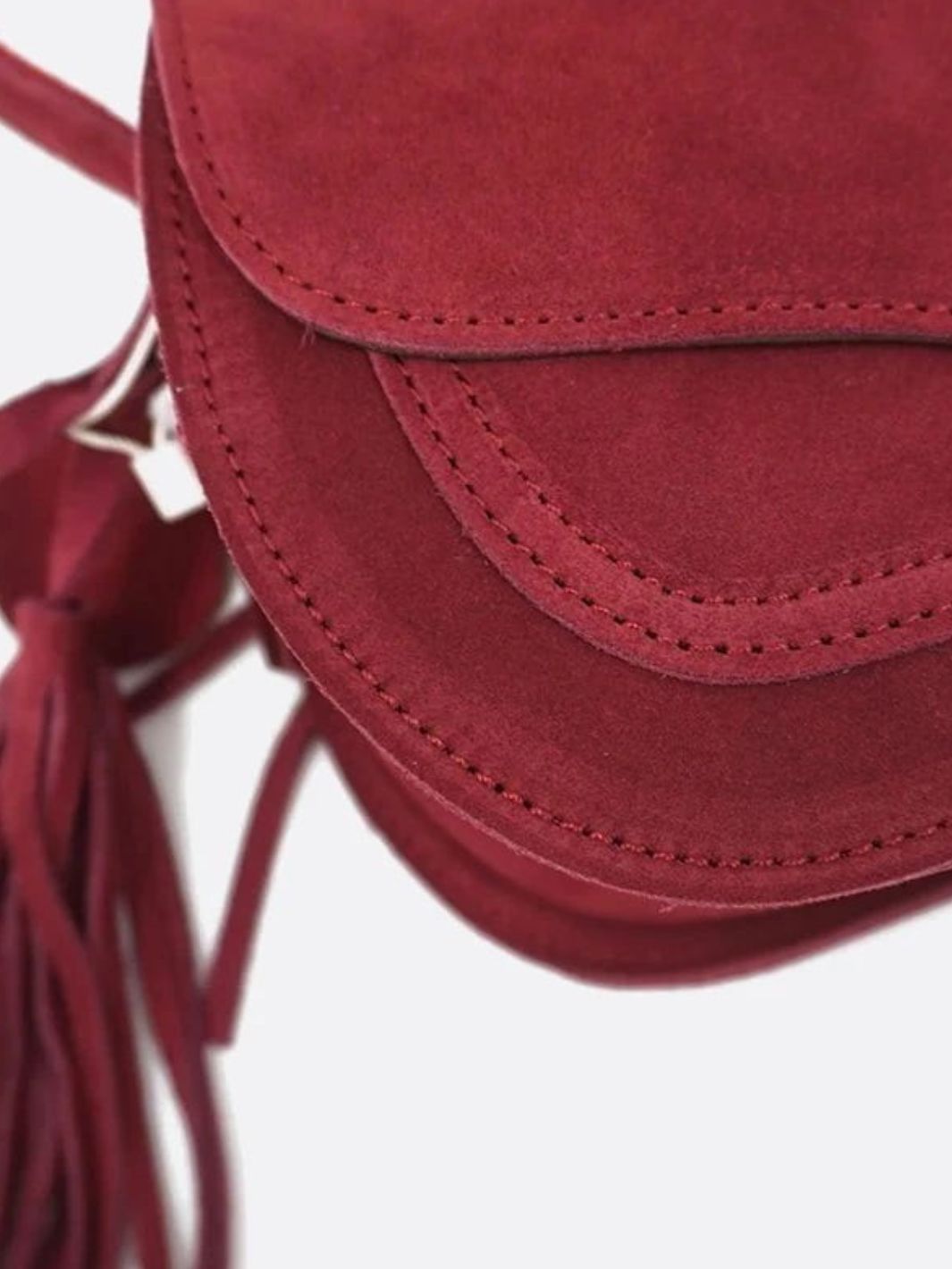 Bolso de ante rojo