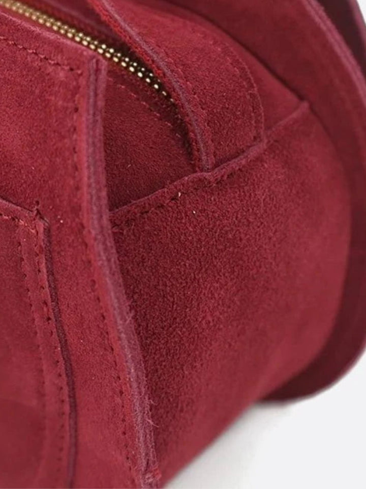 Bolso de ante rojo