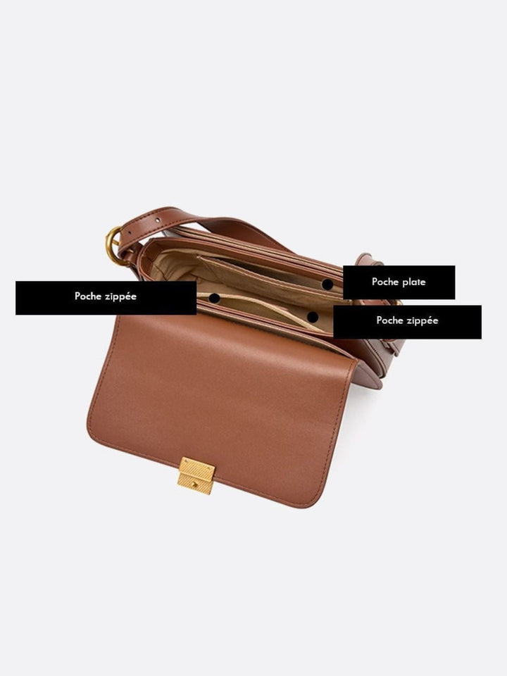 Bolso bandolera de piel