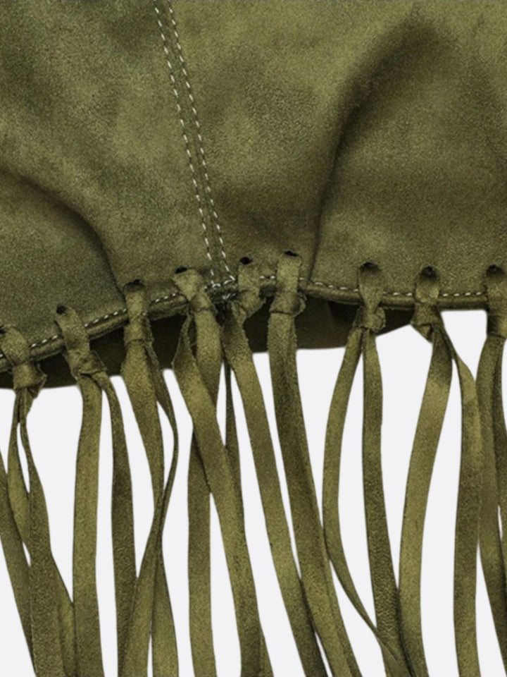Bolso tote de ante