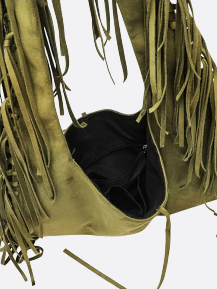 Bolso tote de ante