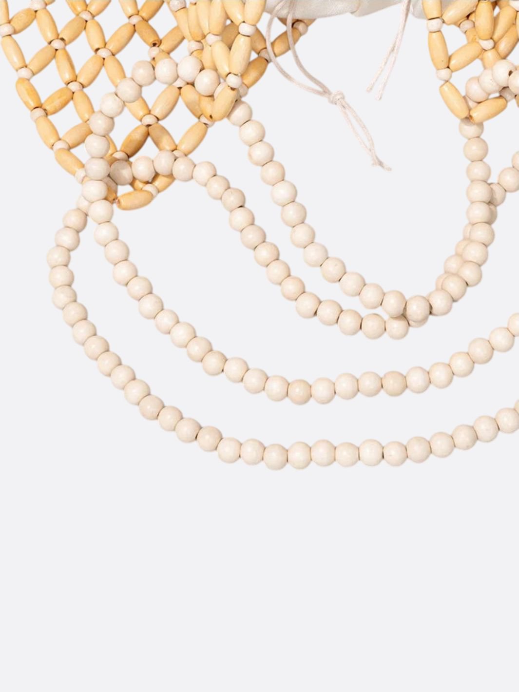 Bolso de mano con perlas